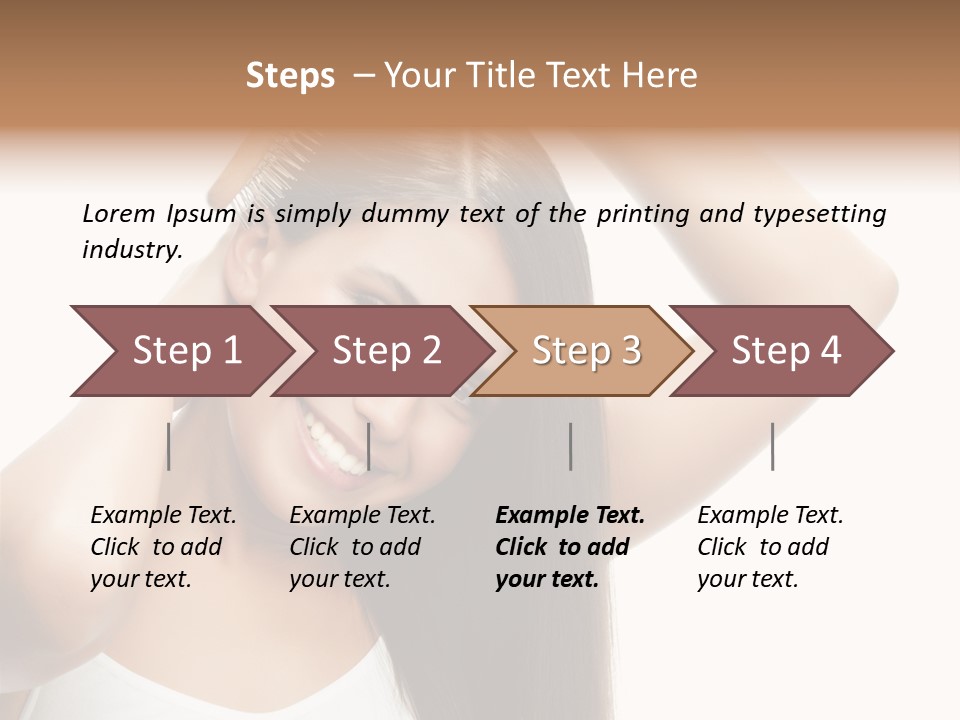 Adult White Lady PowerPoint Template