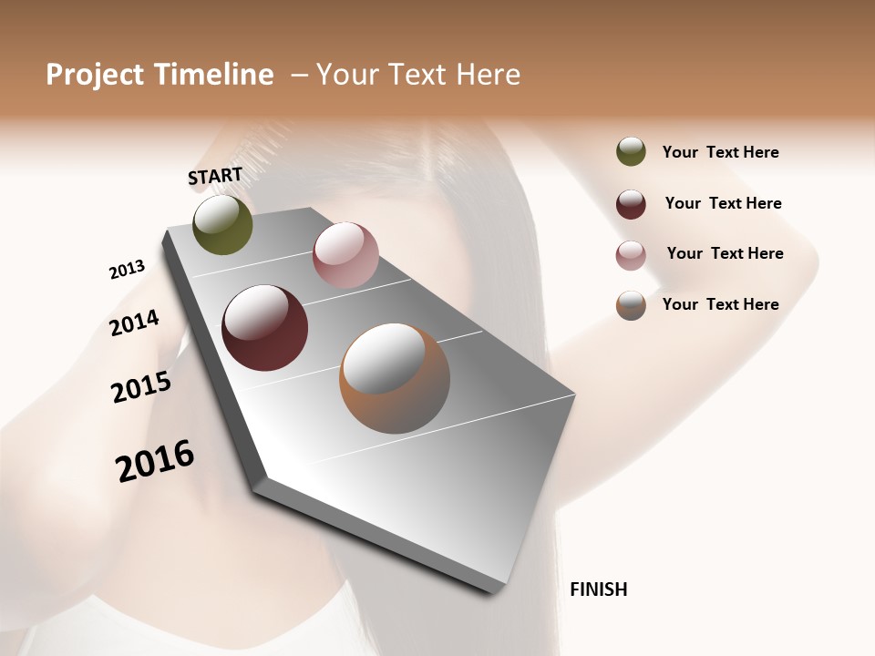 Adult White Lady PowerPoint Template