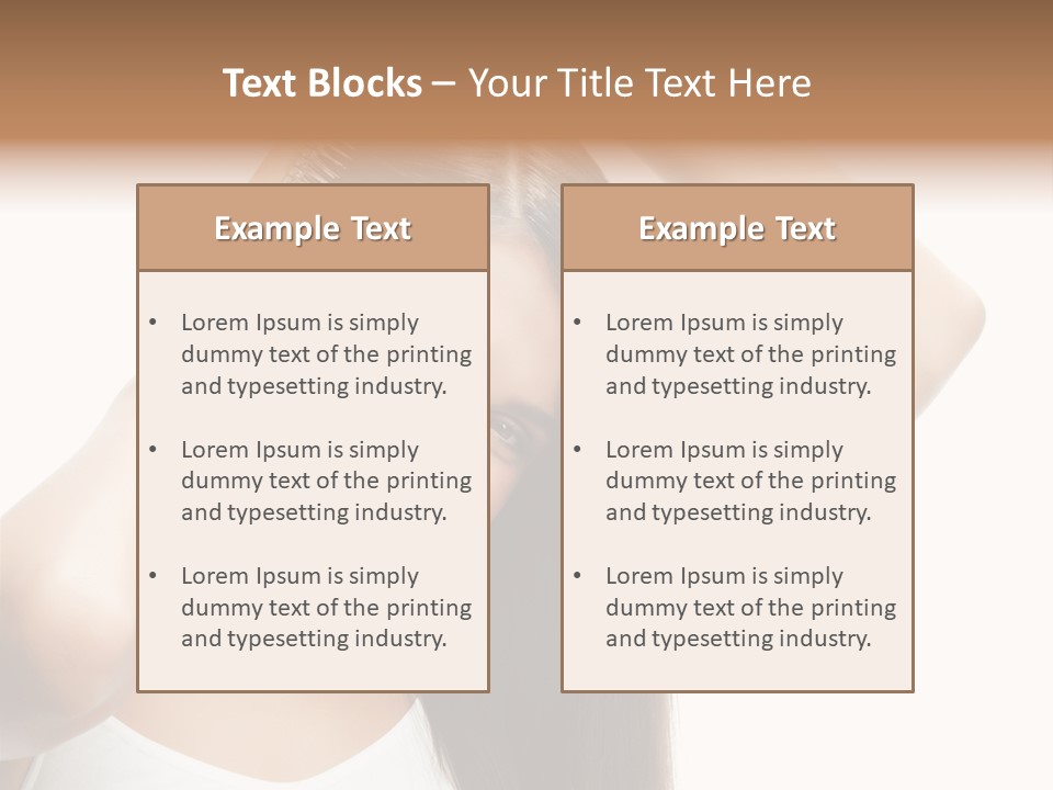 Adult White Lady PowerPoint Template