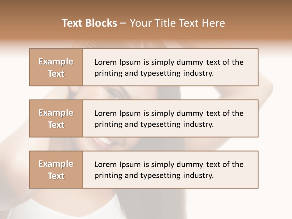 Adult White Lady PowerPoint Template