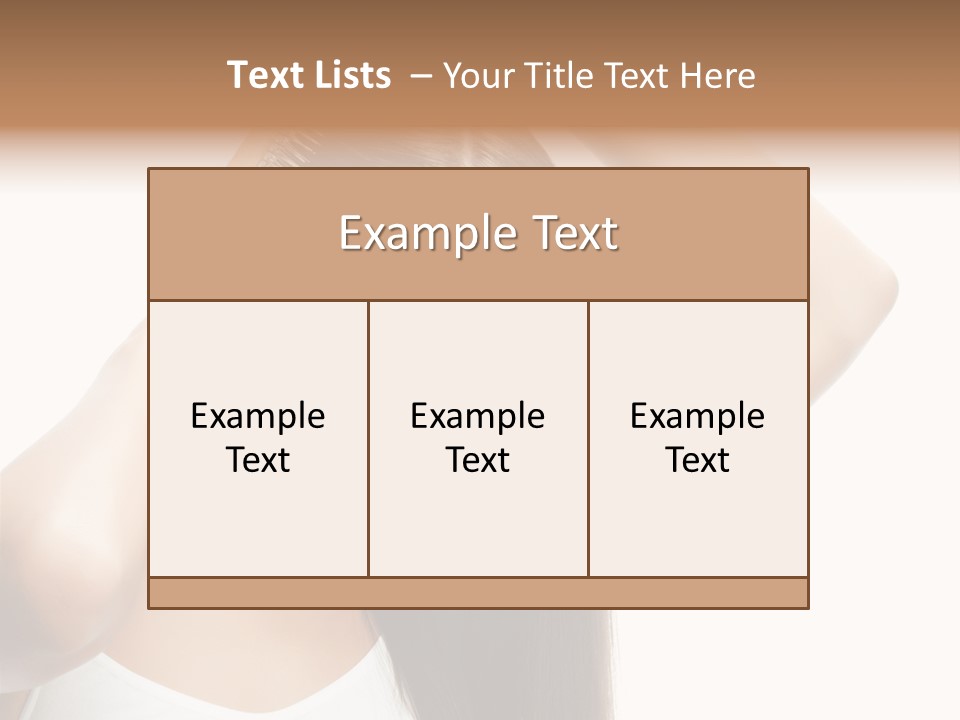 Adult White Lady PowerPoint Template