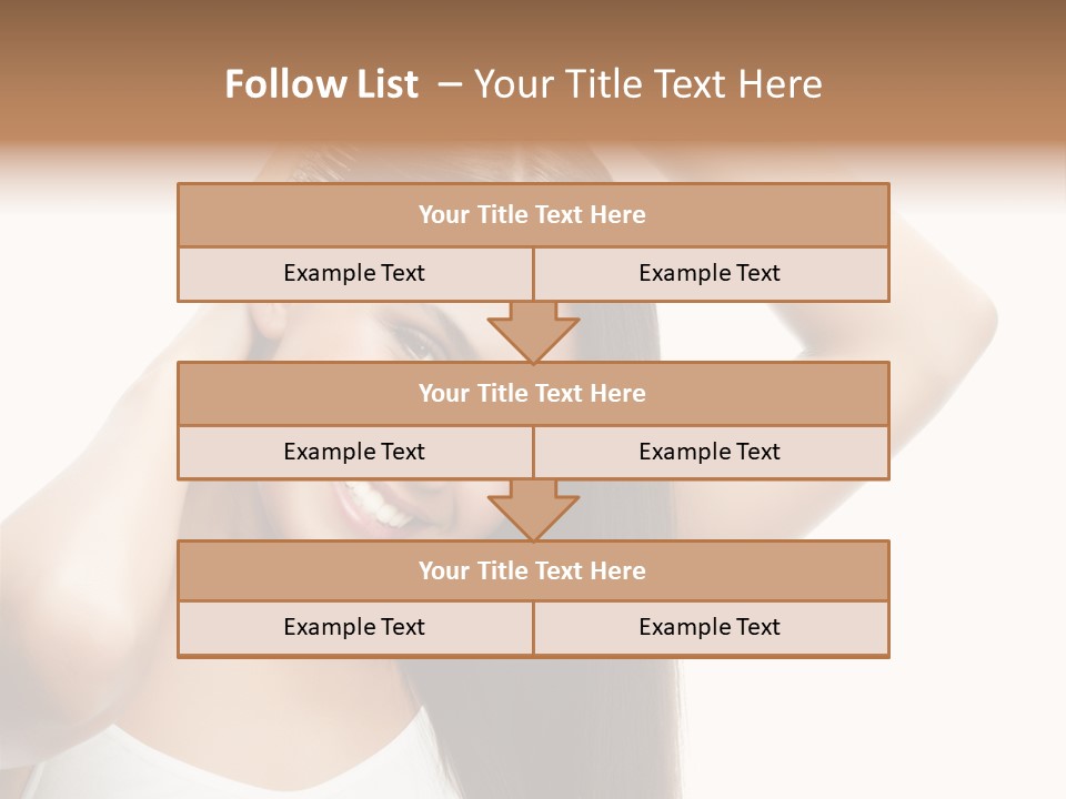 Adult White Lady PowerPoint Template