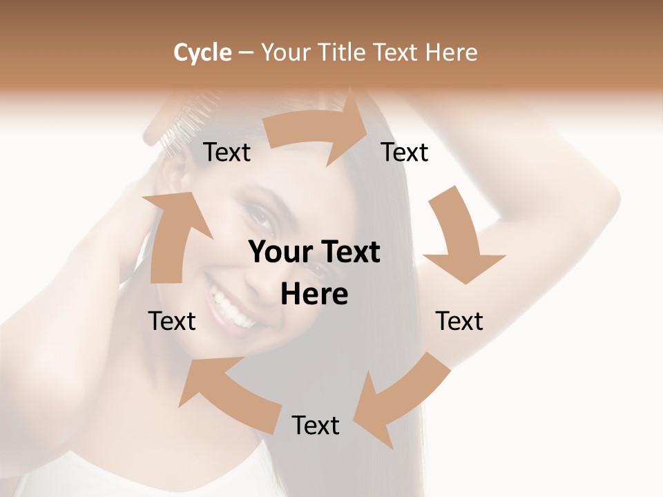 Adult White Lady PowerPoint Template