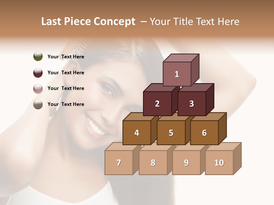 Adult White Lady PowerPoint Template