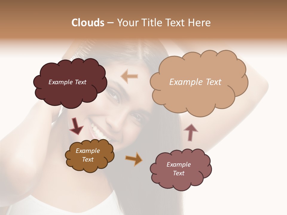 Adult White Lady PowerPoint Template