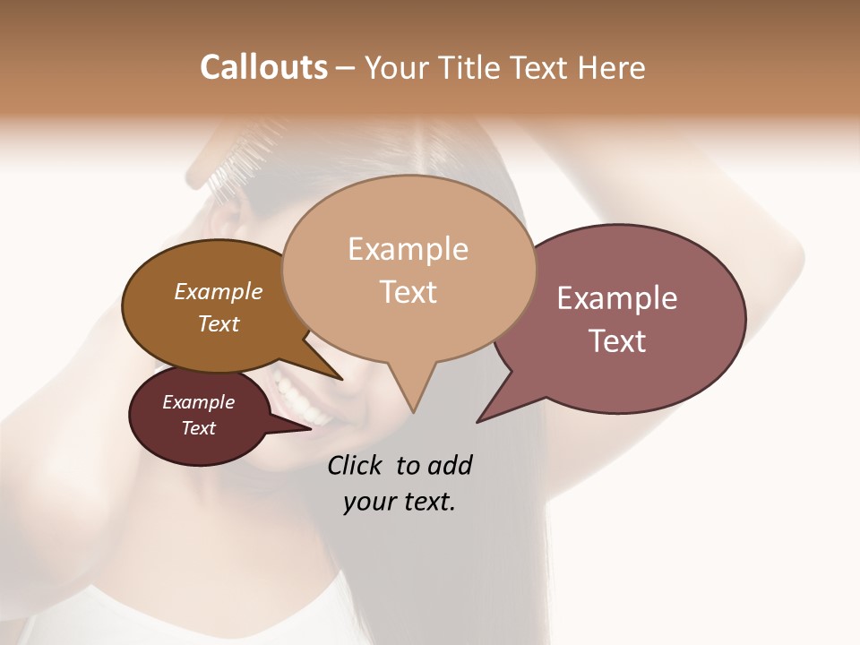 Adult White Lady PowerPoint Template