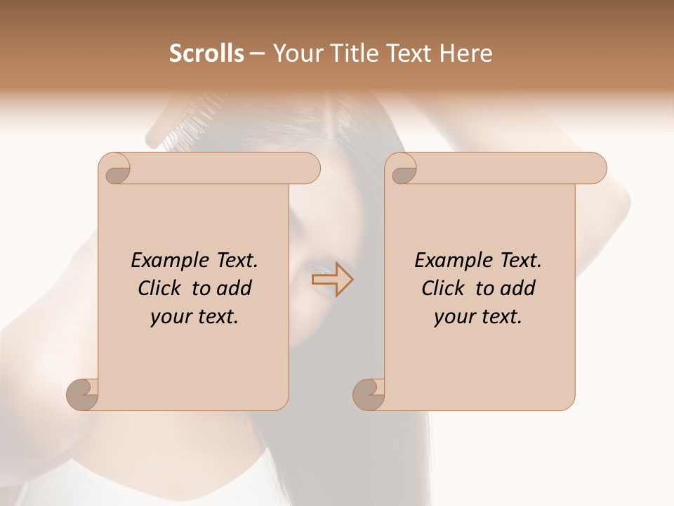 Adult White Lady PowerPoint Template