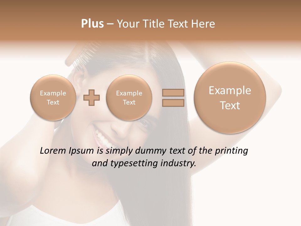 Adult White Lady PowerPoint Template