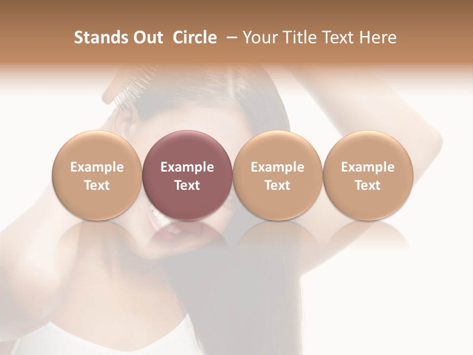 Adult White Lady PowerPoint Template