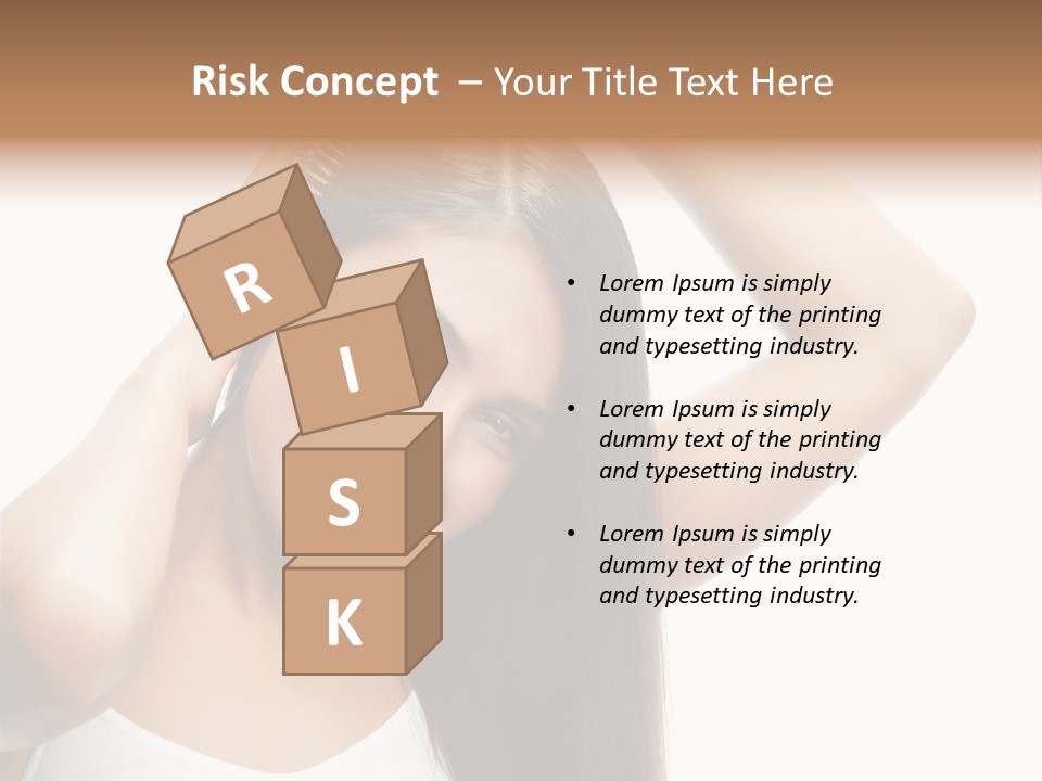 Adult White Lady PowerPoint Template