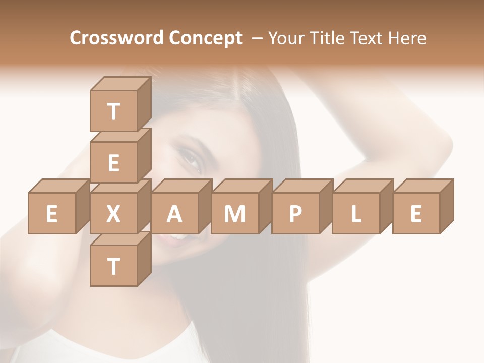 Adult White Lady PowerPoint Template