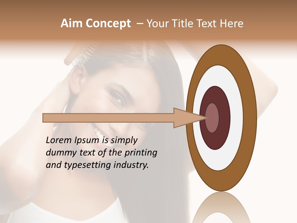 Adult White Lady PowerPoint Template