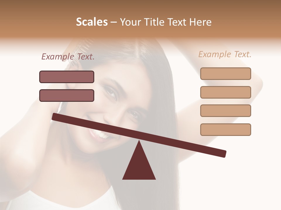 Adult White Lady PowerPoint Template