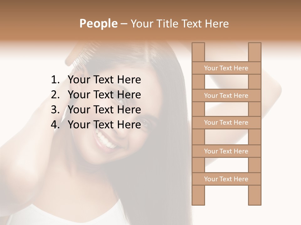 Adult White Lady PowerPoint Template