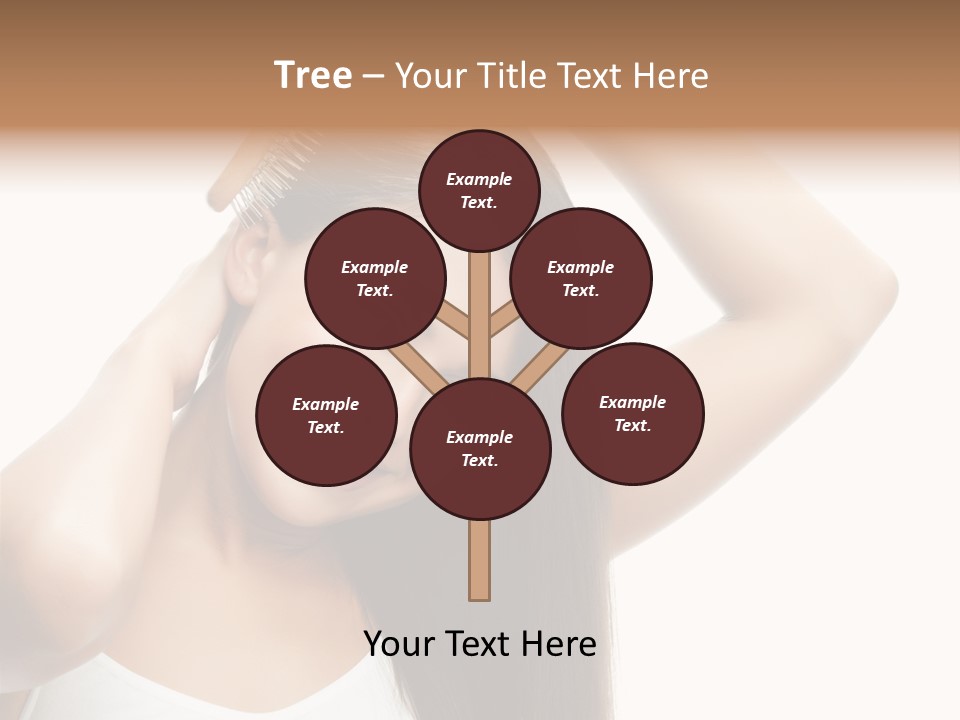 Adult White Lady PowerPoint Template