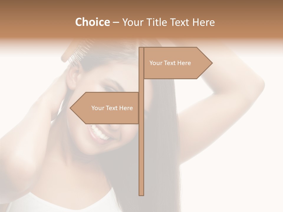 Adult White Lady PowerPoint Template