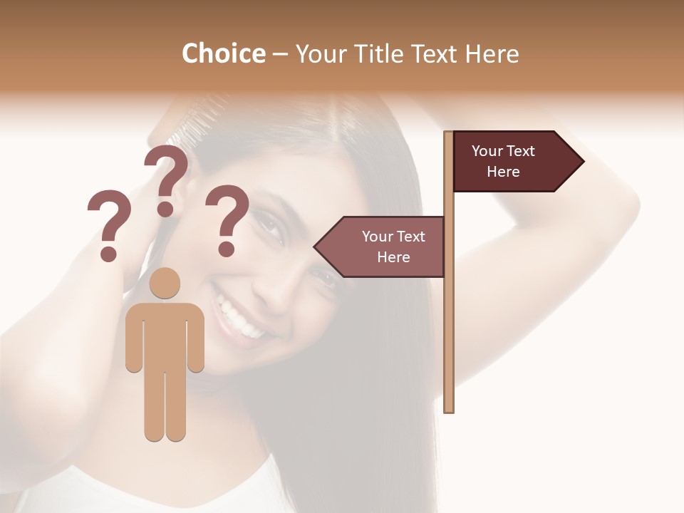 Adult White Lady PowerPoint Template