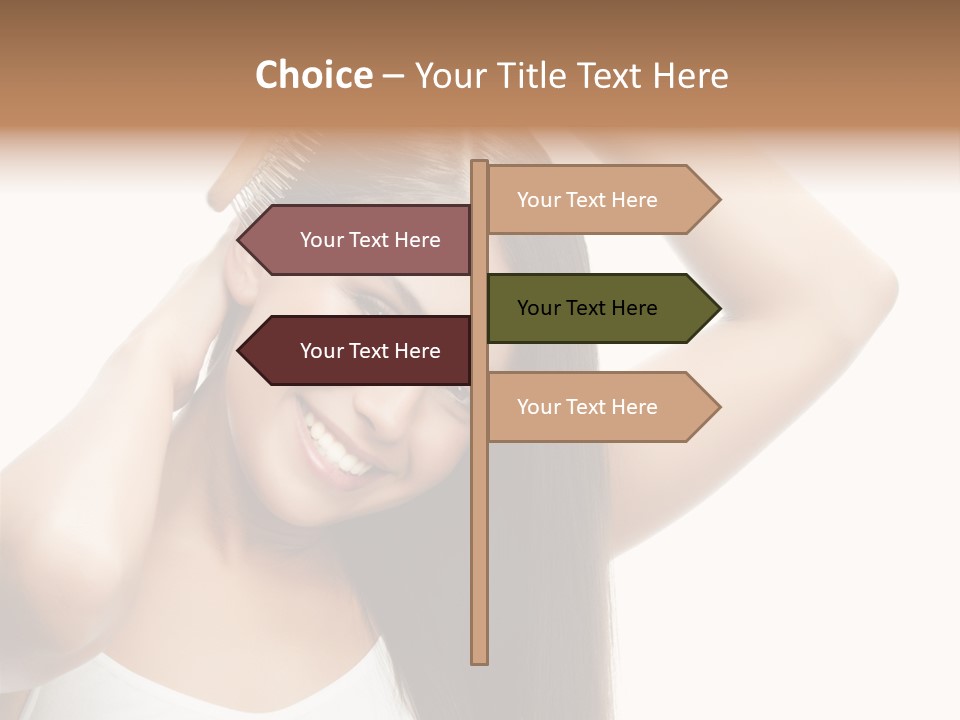 Adult White Lady PowerPoint Template