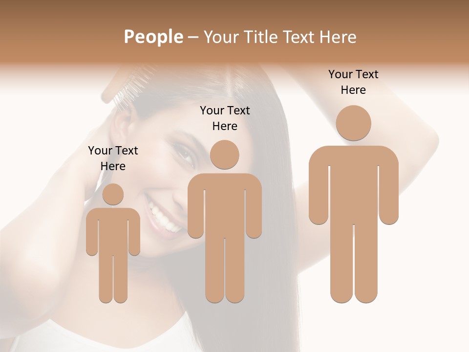 Adult White Lady PowerPoint Template