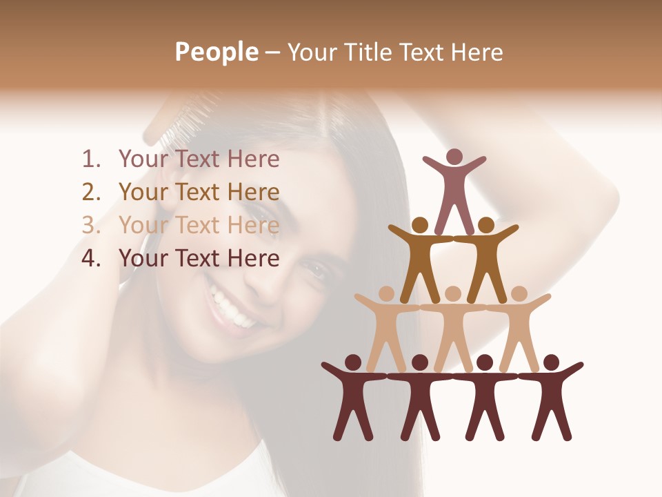 Adult White Lady PowerPoint Template