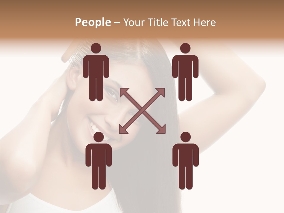 Adult White Lady PowerPoint Template