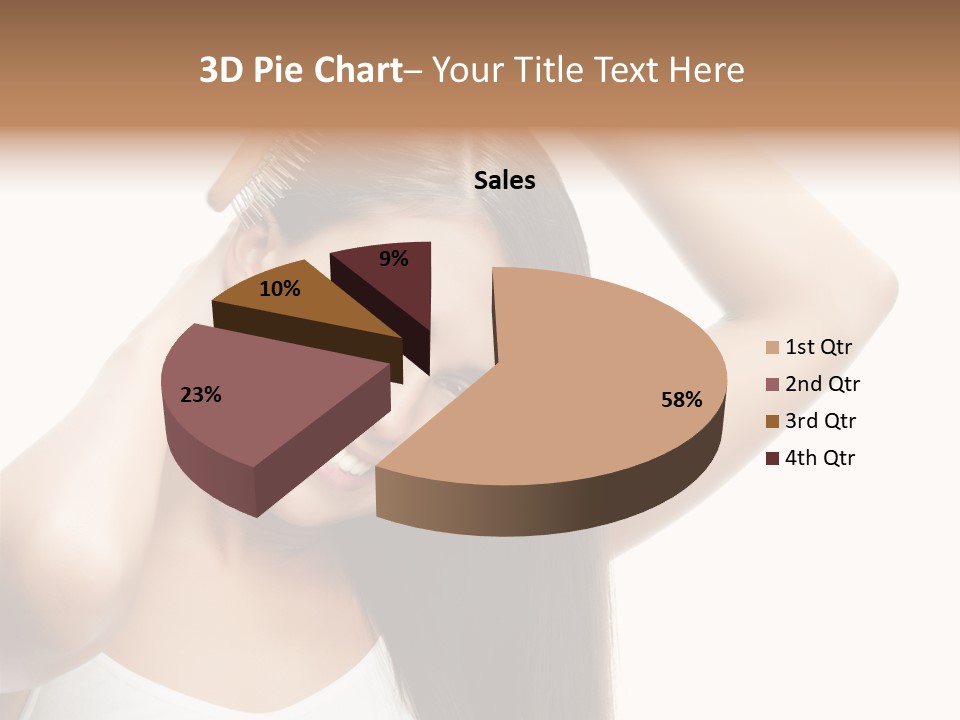 Adult White Lady PowerPoint Template