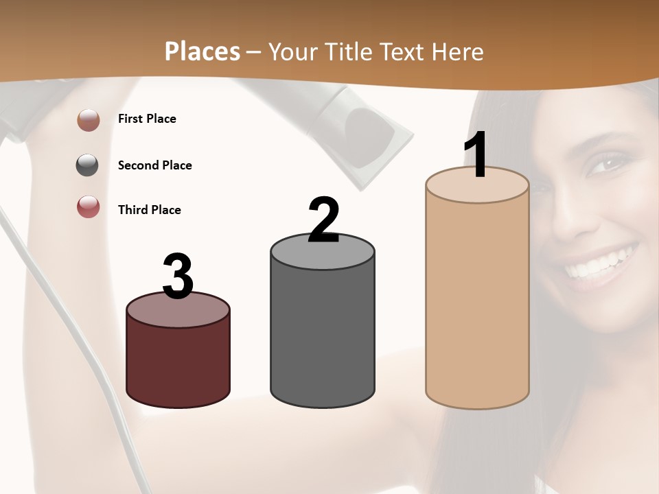 Face Girl Portrait PowerPoint Template