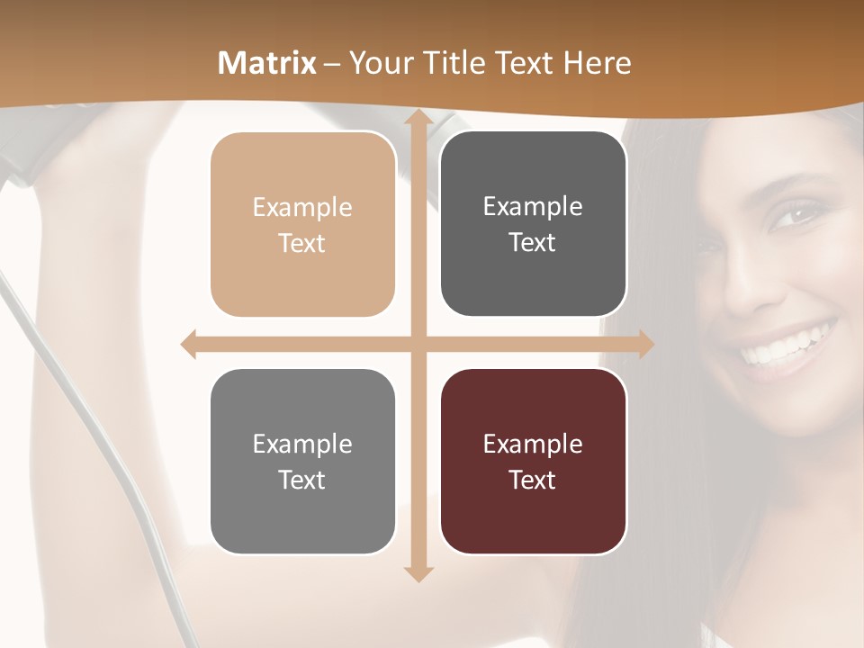 Face Girl Portrait PowerPoint Template