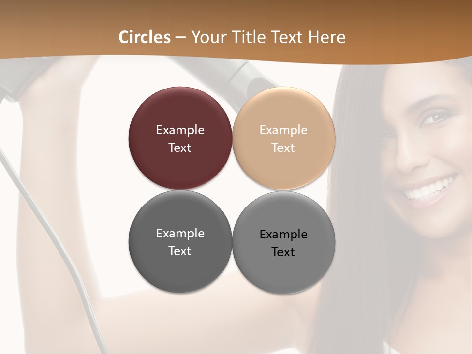 Face Girl Portrait PowerPoint Template