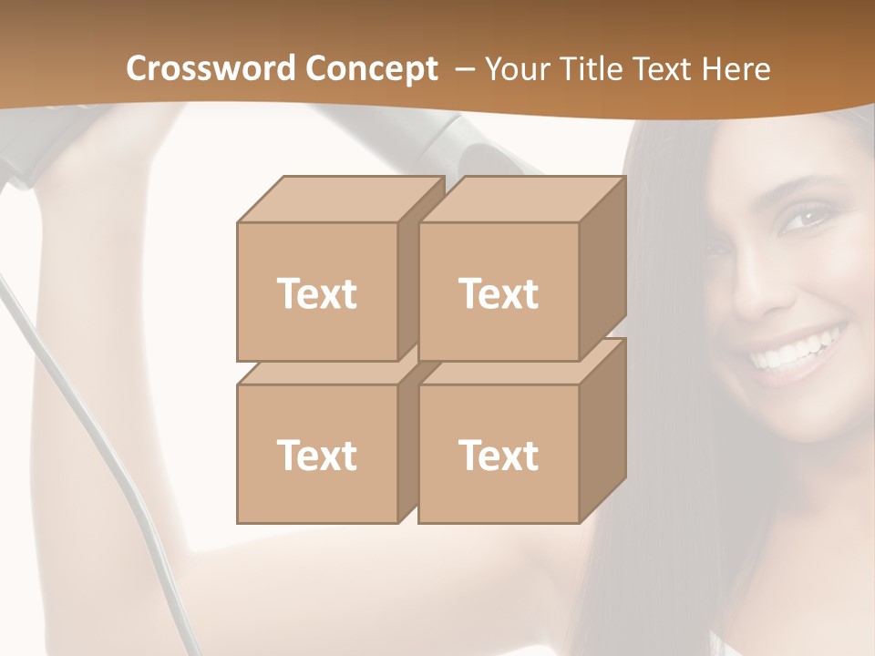 Face Girl Portrait PowerPoint Template