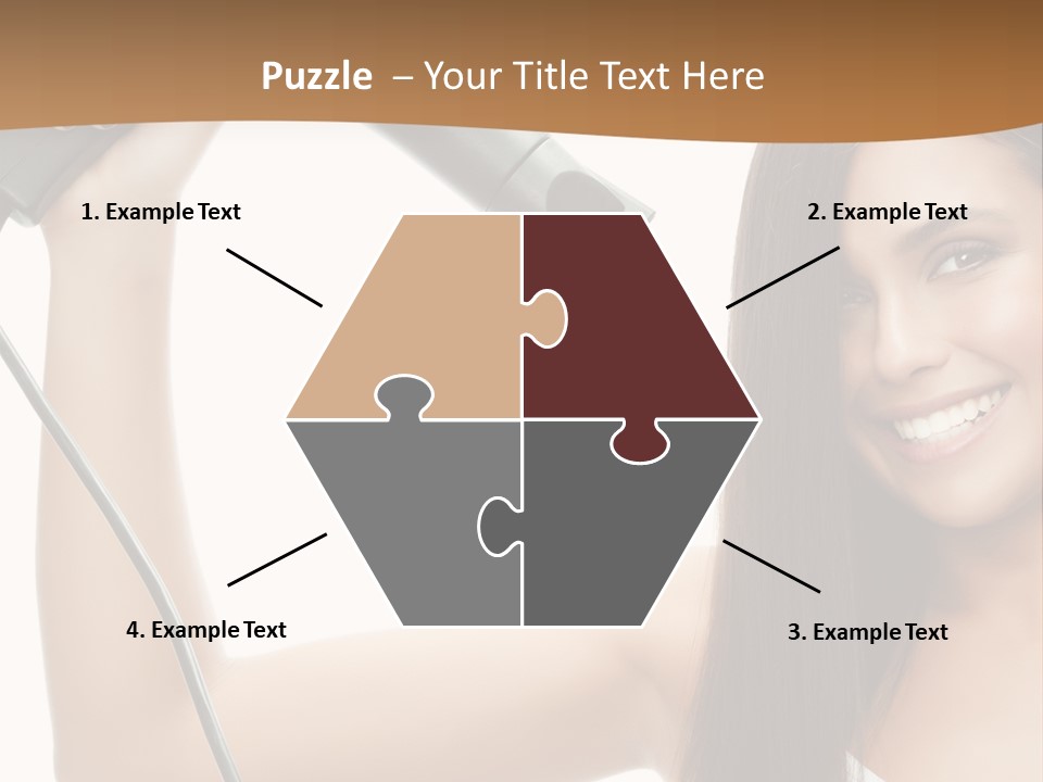 Face Girl Portrait PowerPoint Template