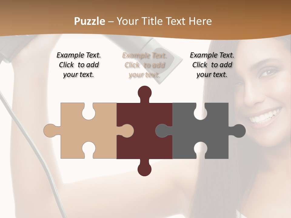 Face Girl Portrait PowerPoint Template