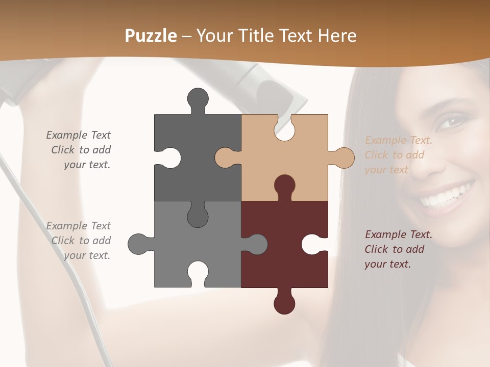 Face Girl Portrait PowerPoint Template