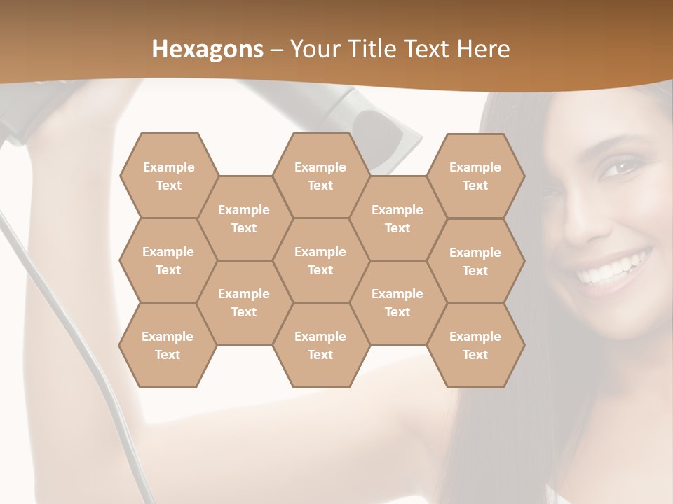 Face Girl Portrait PowerPoint Template