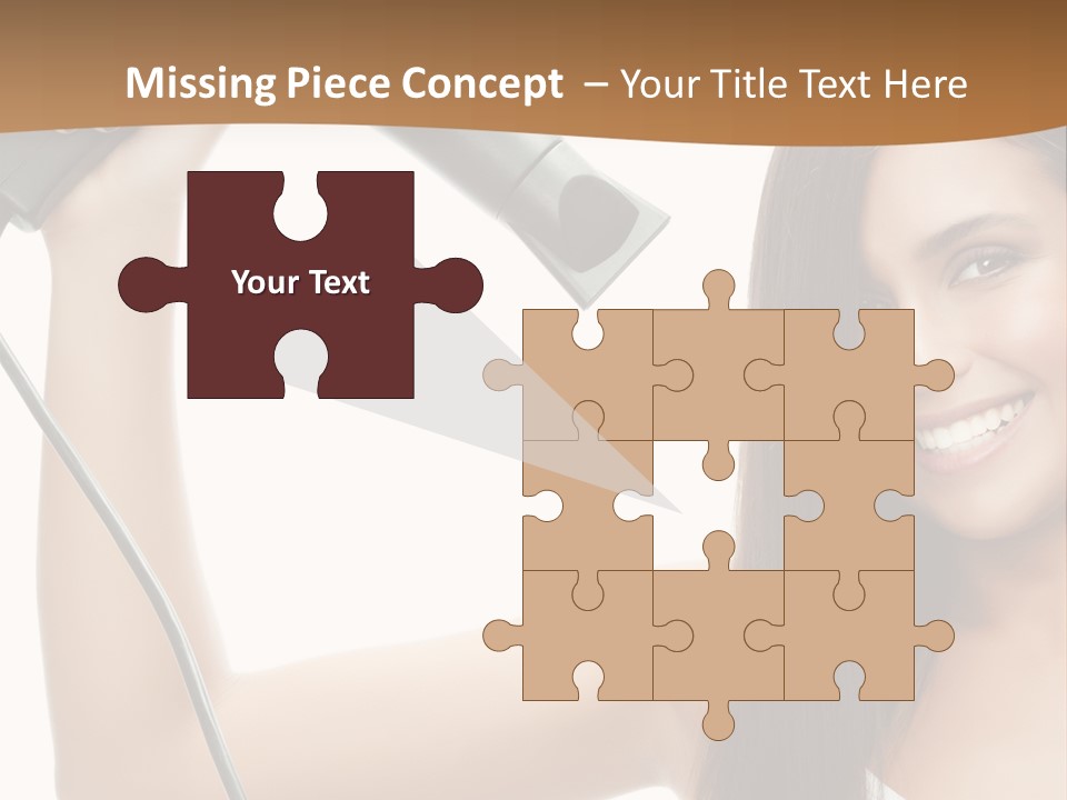 Face Girl Portrait PowerPoint Template