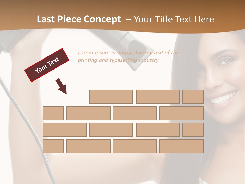 Face Girl Portrait PowerPoint Template