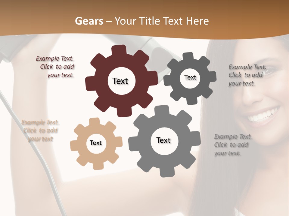 Face Girl Portrait PowerPoint Template