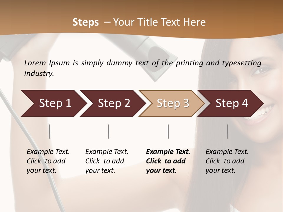 Face Girl Portrait PowerPoint Template