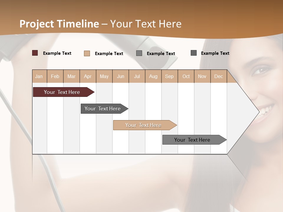 Face Girl Portrait PowerPoint Template