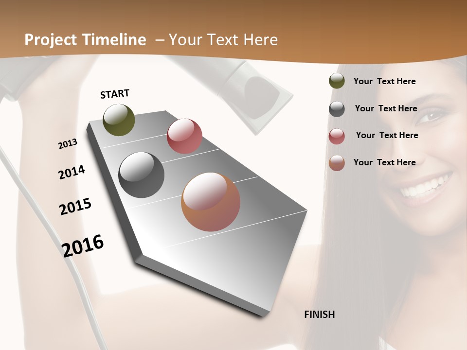 Face Girl Portrait PowerPoint Template