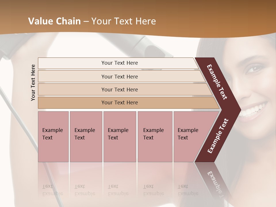 Face Girl Portrait PowerPoint Template