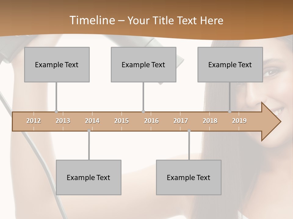 Face Girl Portrait PowerPoint Template