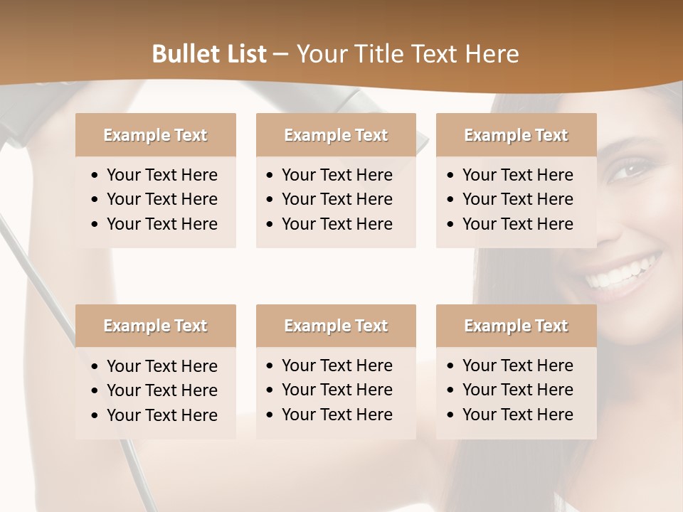 Face Girl Portrait PowerPoint Template