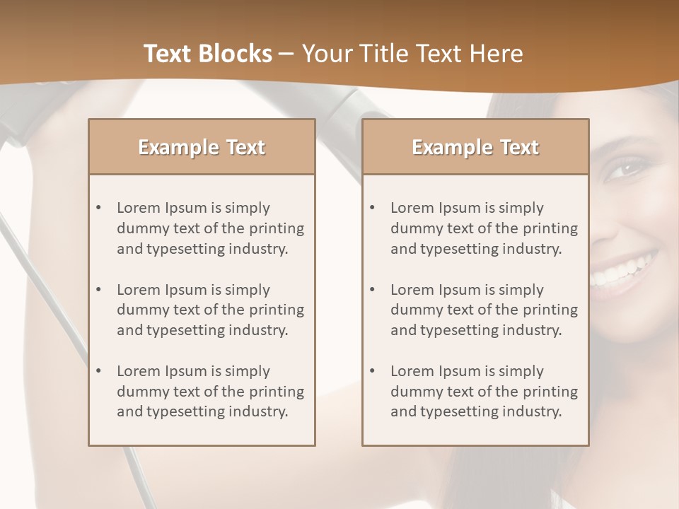 Face Girl Portrait PowerPoint Template