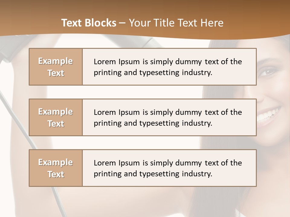 Face Girl Portrait PowerPoint Template