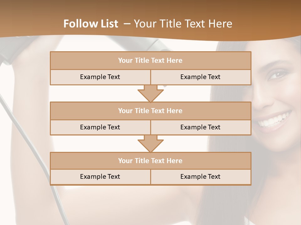 Face Girl Portrait PowerPoint Template