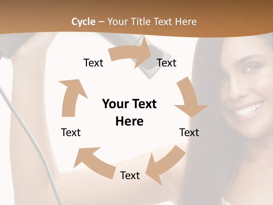 Face Girl Portrait PowerPoint Template