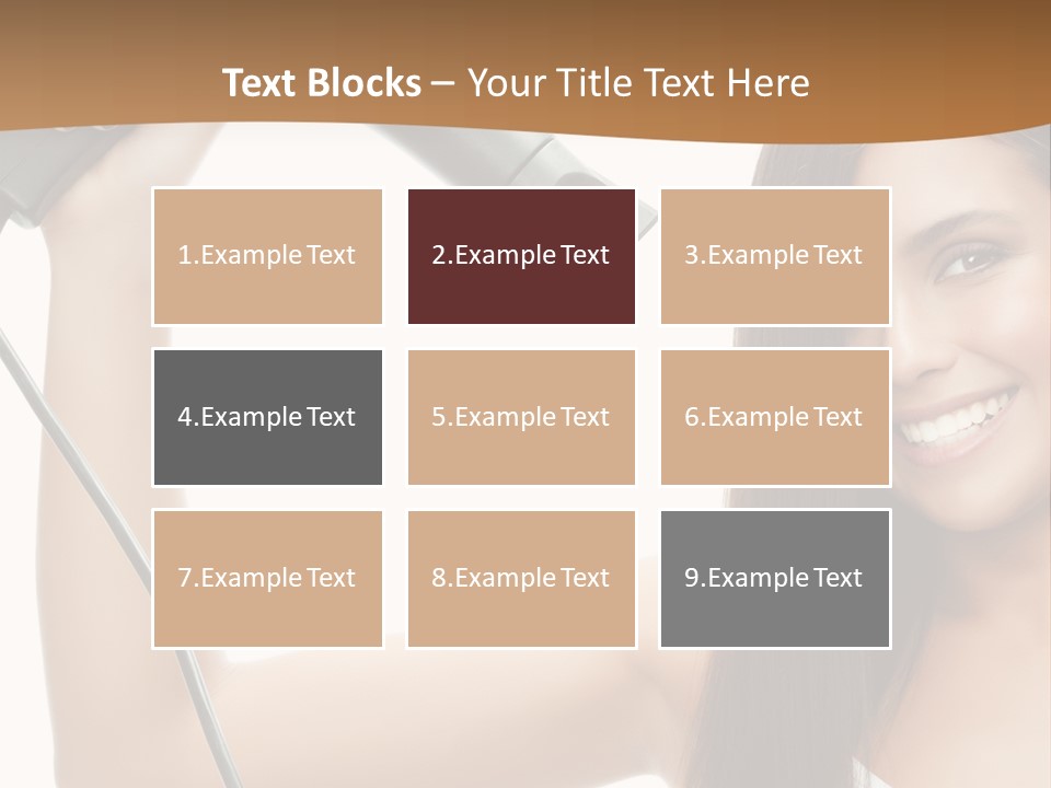 Face Girl Portrait PowerPoint Template