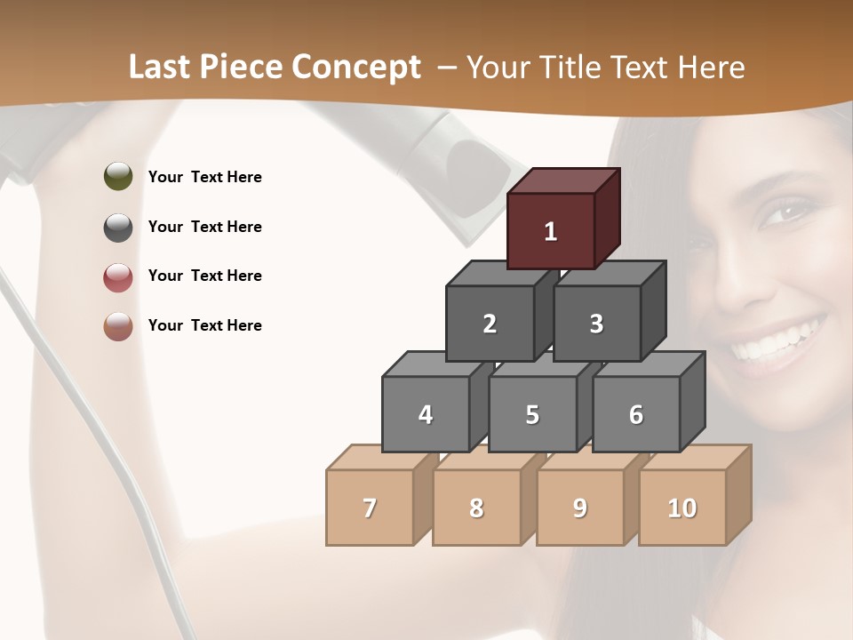 Face Girl Portrait PowerPoint Template