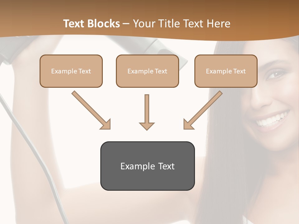 Face Girl Portrait PowerPoint Template